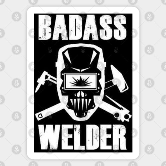 Bad Ass Welder Sticker by  The best hard hat stickers 